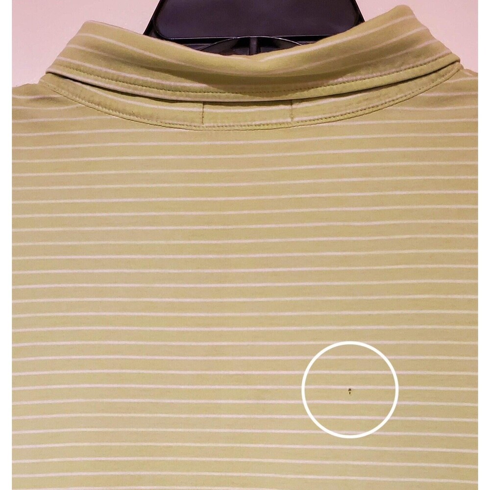 Mens RALPH LAUREN 3XLT Short Sleeve Polo Shirt Lime Green / White Big & Tall - Picture 3 of 6